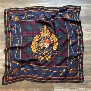 Plaid Crest Scarf